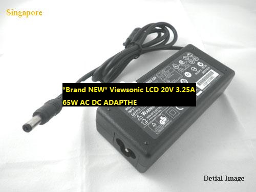 *Brand NEW* Viewsonic LCD 20V 3.25A 65W AC DC ADAPTHE POWER Supply